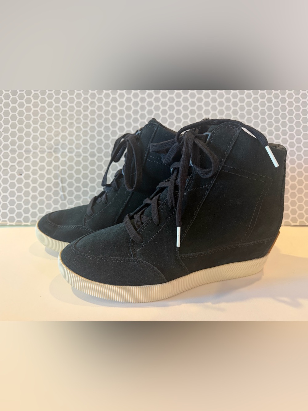 Sorel wedge Lace-Up Sneaker Boot - Black